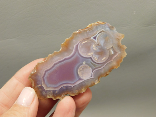 Laguna Agate Polished Stone Collector Banded Pink Rock #O21