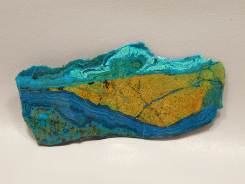 Chrysocolla Malachite Polished Rock Stone Slab Bagdad, Arizona #O3