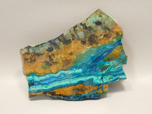 Chrysocolla Malachite Polished Rock Stone Slab Bagdad, Arizona #O19
