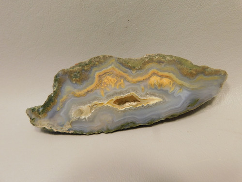 Owls Hole Agate Polished Stone Sagenite RARE Rock California #O2