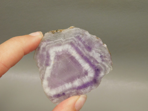 Chevron Amethyst Stone Slab Purple Gemstone Rough Rock #O2