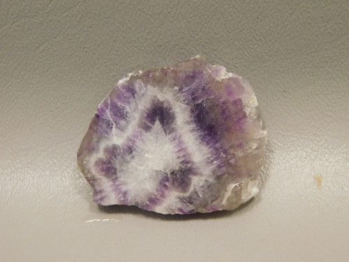 Chevron Amethyst Stone Slab Purple Gemstone Rough Rock #O3