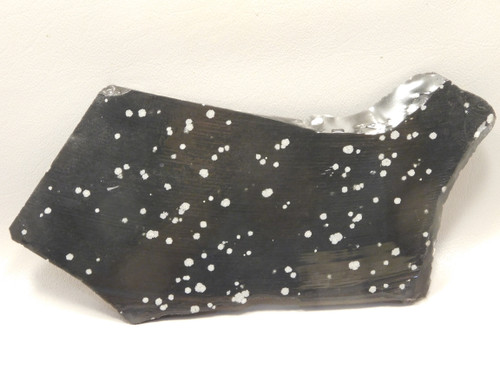 Snowflake Obsidian Stone Slab Lapidary Polka Dot Rough Rock #O15