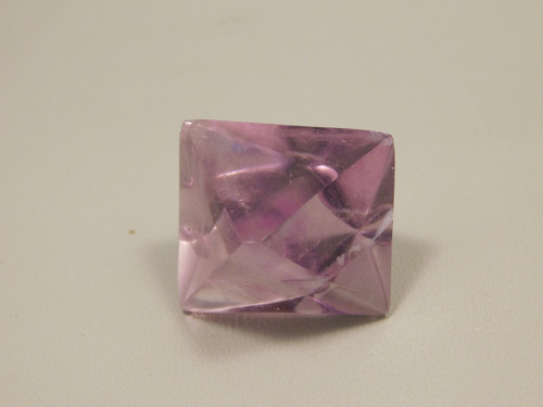 Purple Fluorite Polished Octahedron Rock Crystal Healing Stone #O3