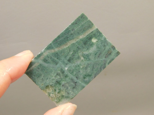 California Green Nephrite Jade Unpolished Stone Slab Rough Rock #O8