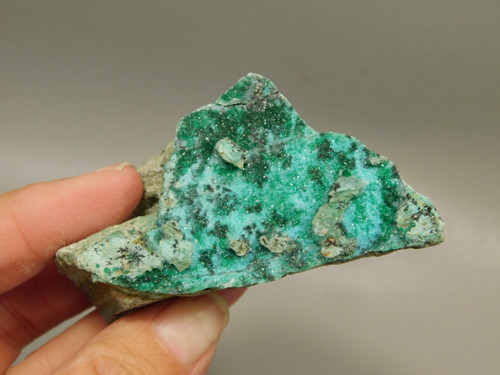 Drusy Chrysocolla Mineral Specimen Blue Druse Green Malachite #O1