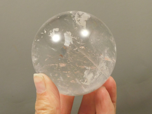 Quartz Crystal Ball 2.75 inch Clear Natural 69 mm Stone Sphere #O6