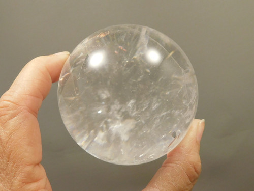 Quartz Crystal Ball 2.75 inch Clear Natural 69 mm Stone Sphere #O6