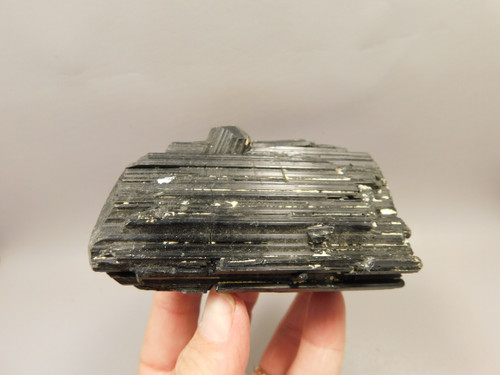 Black Tourmaline Natural 3.7 inch Crystal Schorl Mineral Specimen  #O1
