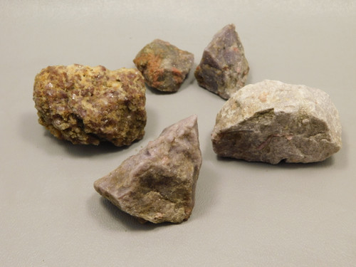 Lepidolite with Tourmaline Rough Rock Lapidary Stone Pala #O2