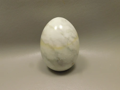 White Marble Stone Egg 2 inch California Rock #O10