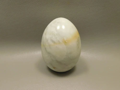 White Marble Stone Egg 2 inch California Rock #O10