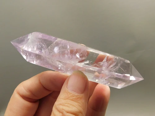 Amethyst Double Terminated Crystal 3.78 inch Natural Purple Gemstone #O19