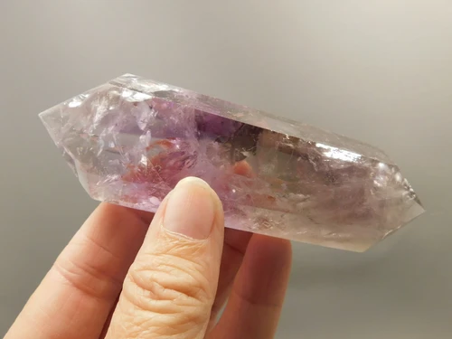 Amethyst Crystal 4.14 inch Double Terminated Points Purple Gemstone #O20