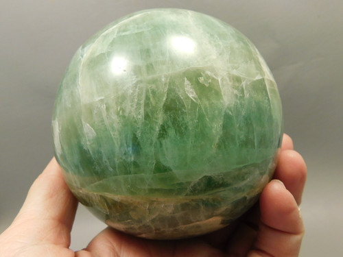 Fluorite Crystal Sphere 3.7 inch Mineral Green Stone #Oxl1