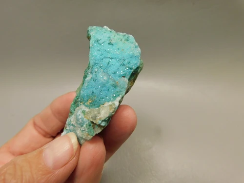 Drusy Chrysocolla Mineral Specimen Blue Druse #O8