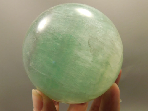 Fluorite Crystal Sphere 2.8 inch Green Stone 70 mm #O10