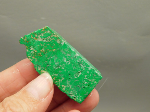 Maw Sit Sit Unpolished Stone Slab Green Jade Small Rock #O10