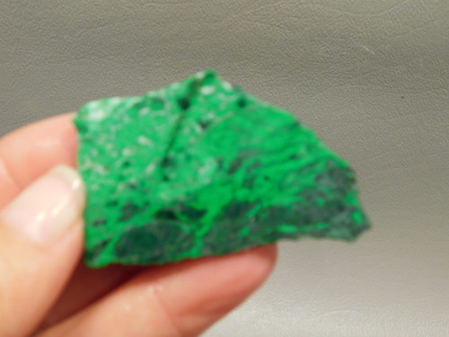 Maw Sit Sit Unpolished Stone Slab Green Jade Small Rock #O11