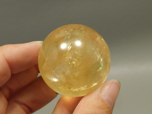 Honey Calcite Stone 1.4 inch Sphere Rock 36 mm Crystal Ball #O28