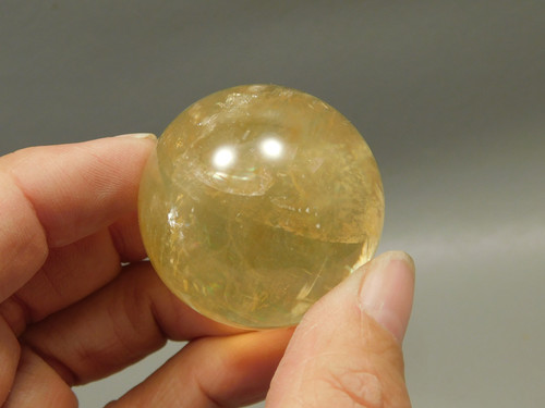Honey Calcite Stone 1.4 inch Sphere Rock 36 mm Crystal Ball #O28