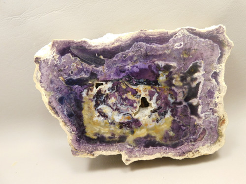 Tiffany Stone Polished Rock Collector Purple Bertrandite Utah #O3