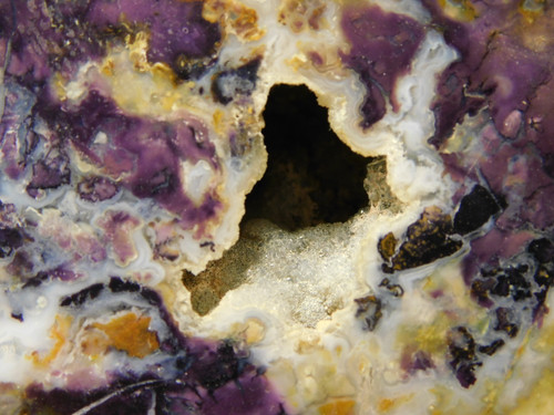 Tiffany Stone Polished Rock Collector Purple Bertrandite Utah #O3