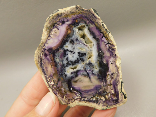 Tiffany Stone Polished Rock Collector Purple Utah #O5
