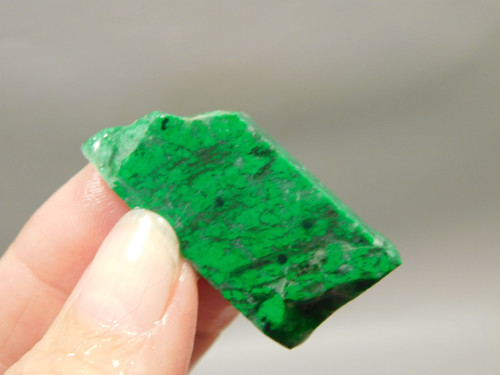 Maw Sit Sit Unpolished Stone Slab Green Jade Small Rock #O15