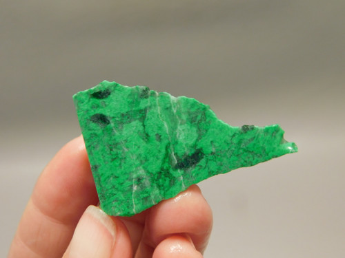 Maw Sit Sit Unpolished Stone Slab Green Jade Small Rock #O10
