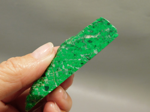 Maw Sit Sit Unpolished Stone Slab Green Jade Small Rock #O11