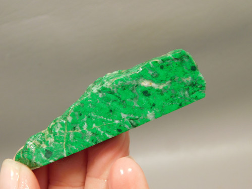 Maw Sit Sit Unpolished Stone Slab Green Jade Small Rock #O11