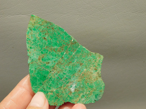 Maw Sit Sit Unpolished Stone Slab Green Jade Rough Rock #O22