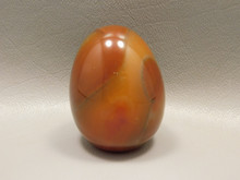 Carnelian Agate Egg Shaped Stone Carving 2 inch Orange Gemstone #O1