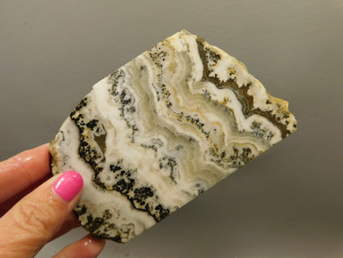Silver Lace Onyx Stone Slab Unpolished Rock Calico California #O1 ...