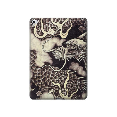 W2719 Japon Peinture dragon Tablet Etui Coque Housse pour iPad Pro 12.9 (2015,2017)