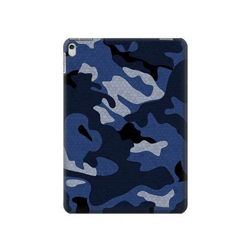 W2959 Marine Bleu Camo camouflage Tablet Etui Coque Housse pour iPad Air 2, iPad 9.7 (2017,2018), iPad 6, iPad 5