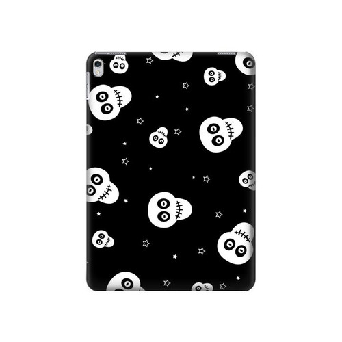 W3261 Sourire Crâne Motif Halloween Tablet Etui Coque Housse pour iPad Air 2, iPad 9.7 (2017,2018), iPad 6, iPad 5