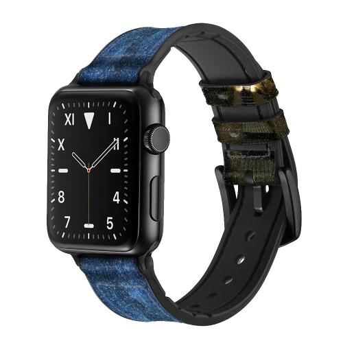 CA0090 Stairway to Heaven Iceland Leather & Silicone Smart Watch Band Strap For Apple Watch iWatch