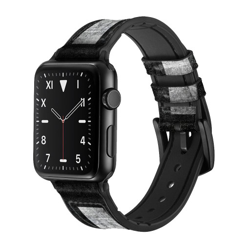 CA0785 Christian Cross Leather & Silicone Smart Watch Band Strap For Apple Watch iWatch