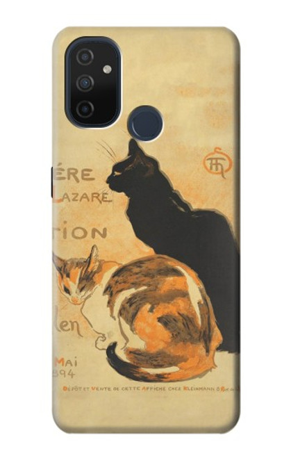 W3229 Affiche de chat millésimé Etui Coque Housse et Flip Housse Cuir pour OnePlus Nord N100