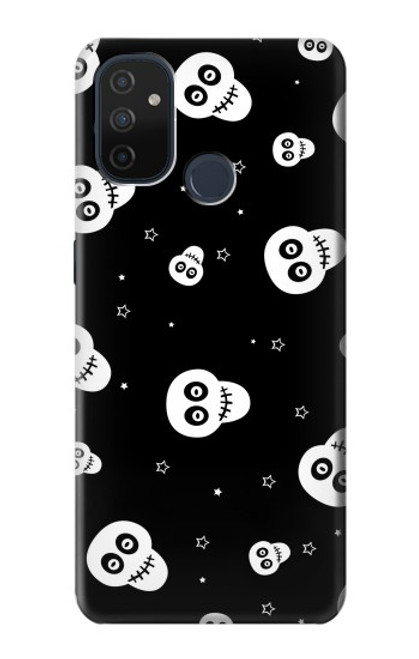 W3261 Sourire Crâne Motif Halloween Etui Coque Housse et Flip Housse Cuir pour OnePlus Nord N100