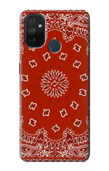 W3355 Motif Bandana Rouge Etui Coque Housse et Flip Housse Cuir pour OnePlus Nord N100