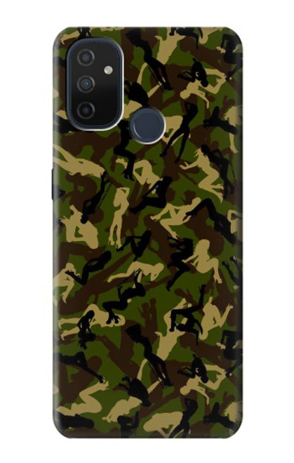 W3356 Camo camouflage de fille Etui Coque Housse et Flip Housse Cuir pour OnePlus Nord N100