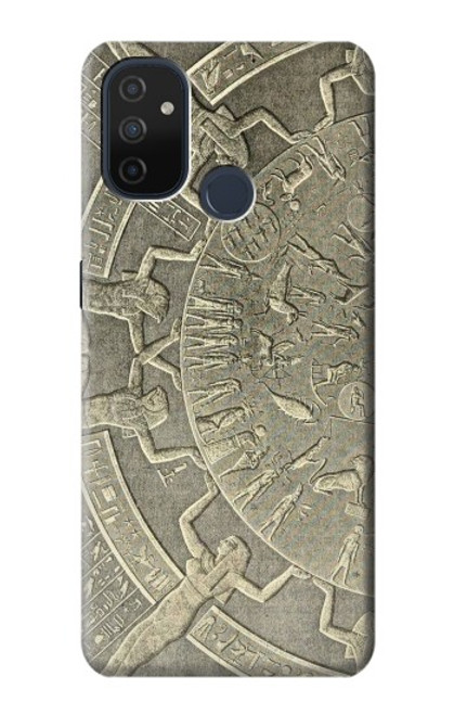 W3396 Dendérah Zodiaque Egypte ancienne Etui Coque Housse et Flip Housse Cuir pour OnePlus Nord N100