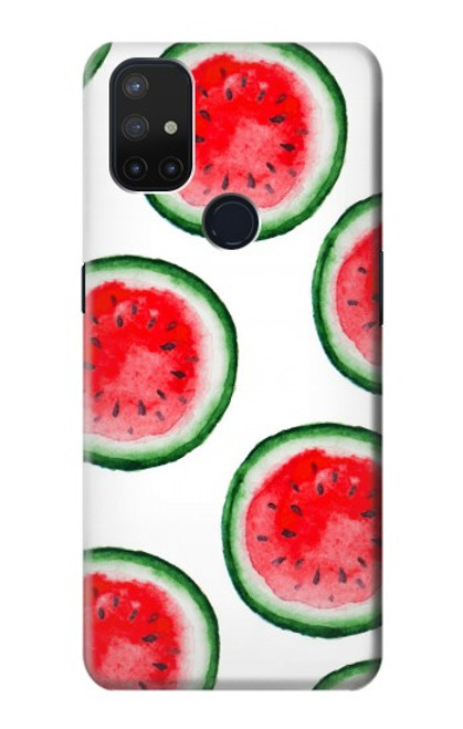 W3236 Motif melon d'eau Etui Coque Housse et Flip Housse Cuir pour OnePlus Nord N10 5G