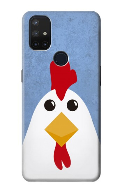 W3254 Poulet Dessin animé Etui Coque Housse et Flip Housse Cuir pour OnePlus Nord N10 5G