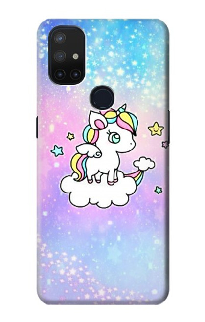 W3256 Mignon Licorne Etui Coque Housse et Flip Housse Cuir pour OnePlus Nord N10 5G