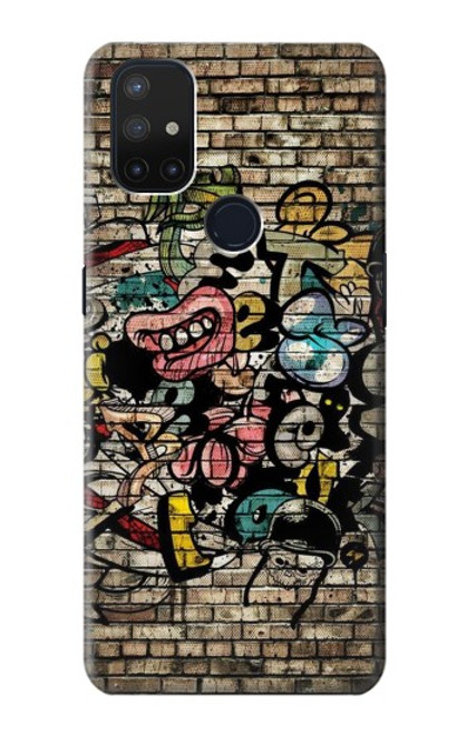 W3394 Graffiti mur Etui Coque Housse et Flip Housse Cuir pour OnePlus Nord N10 5G