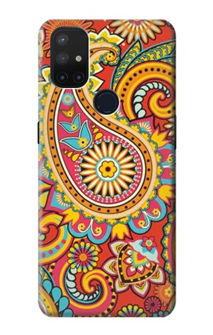 W3402 Floral Paisley Seamless Etui Coque Housse et Flip Housse Cuir pour OnePlus Nord N10 5G